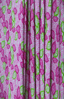 Petal Story Print  Loose Fabric Width 64 Inch (52% Polyester & 48  Cotton ) Per Meter