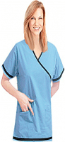 Microfiber crossover with contrast border piping 5 pocket set half sleeve (top 2 pocket with bottom 3 pocket) (100% POLYESTER) 