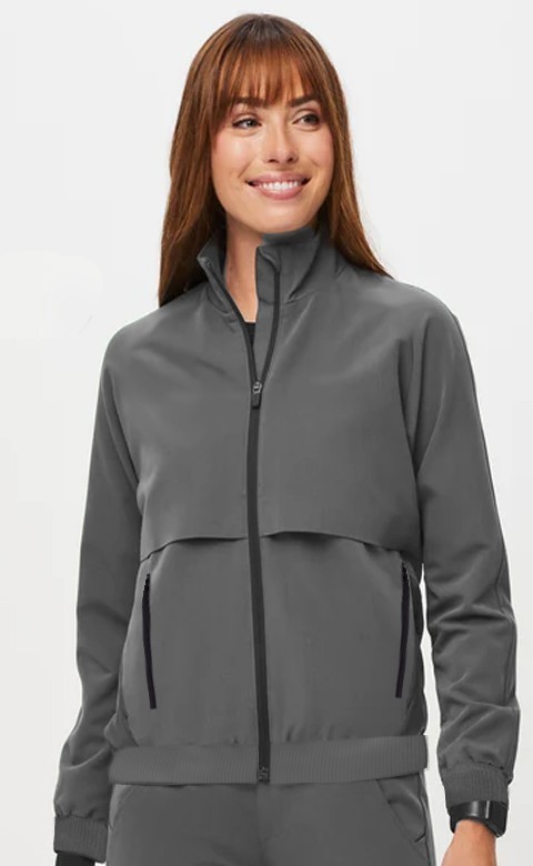 Stretchable Unisex Performance Scrub Jacket 2 Pockets Full Sleeves with Zip and Rib in 35% Cotton 60% Polyester 5% Spandex