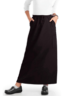 Stretch Cargo pockets ladies skirt A Line Full Elastic waistband in 35% Cotton 60% Polyester 5% Spandex