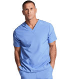 Interlock Stretch (100% polyester) Scrub set 6 pocket solid unisex half sleeves (2 pocket top 4 pocket pant, 2 side pocket 2 back pocket)