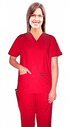 Microfiber Scrub set 4 pocket solid unisex half sleeve (top 2 pocket and pant 1 cargo pocket & 1 back pocket)