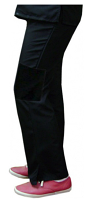 Microfiber Pant 6 pocket bootcut 2 side pkt 2 cargo pkt 2 back pkt waistband with drawstring and elastic both ladies (100% Polyester)