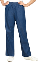 Poplin Unisex Scrub Pant no pocket Elastic Waistband Only, No Drawstring in 65-polyester-35-cotton