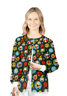 Santa and Penguin Printed Jacket 2 Pockets Unisex Full Sleeve With Rib