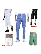 Choose your required Short/Bermuda/Skater/Capri/Pant Unisex All Over Elasticated in Poplin Fabric (65% Polyester, 35% Cotton)