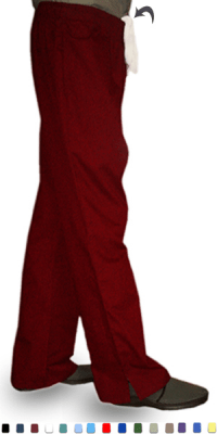 Stretchable Pant bootcut 2 side pockets waistband with drawstring and elastic both ladies in 35% Cotton 60% Polyester 5% Spandex