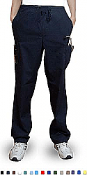 Stretchable Pant 6 pocket 2 side pocket 2 cargo pocket with cell phone pocket 1 back pocket half elastic waistband unisex in 35% Cotton 60% Polyester 5% Spandex