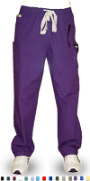 Only For USA CUSTOMERS Scrub Pant 6 Pockets Unisex Below Elastic (2 side pockets, 2 cargo pockets with cell phone pocket & 1 back pocket) half elastic waistband color Bahamas Size XXS 
