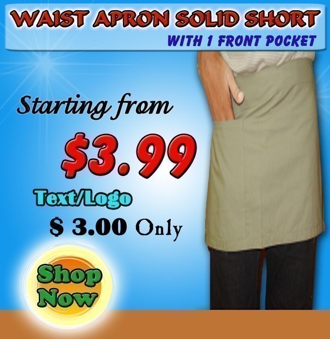 waist apron 1 pocket